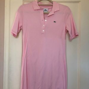 Lacoste pink polo dress